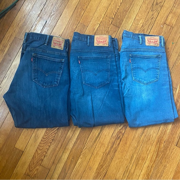 Levi's Jeans Lot Of 3 Mens Levis 569 Loose Straight Fit Jeans